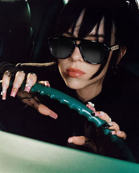 gucci sunglasses ad|billie Eilish wearing glasses.